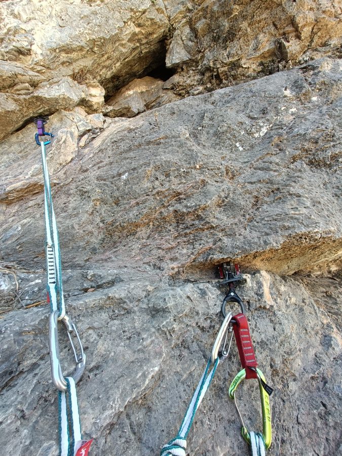 Segunda reunión via escalada Saéz Linares