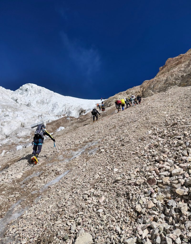 Subida Campo 3 Pico Lenin Kirguistán