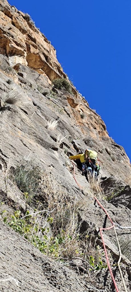 Inicio segundo largo rincon de bonanza pilier central